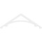 Ekena Millwork Pitch Legacy Architectural Grade PVC Gable Pediment, 72"W x 24"H x 1"P (8/12) GPP072X024X100LEG - alternate 2